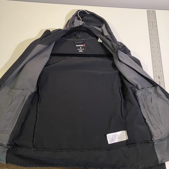 UFC Ronda Rousey Jacket Womens Small Black Gray Gold USA Full Zip Hoodie Reebok - Picture 5 of 16